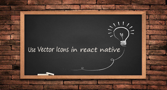use vector icons in reactnative